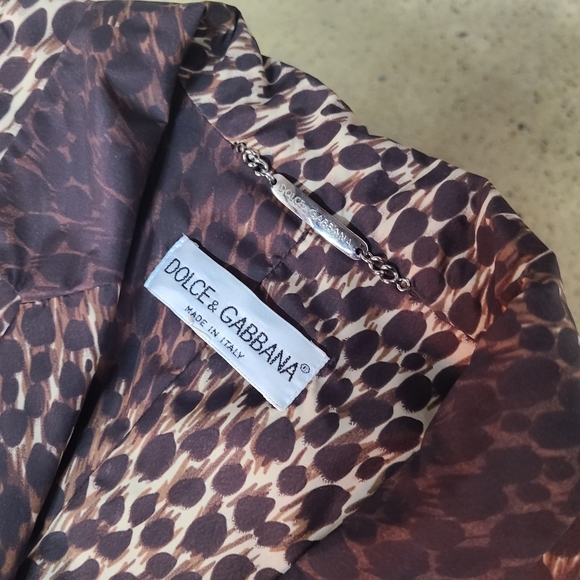1990's DOLCE & GABBANA Leopard Printed Long Coat - Picture 10 of 15